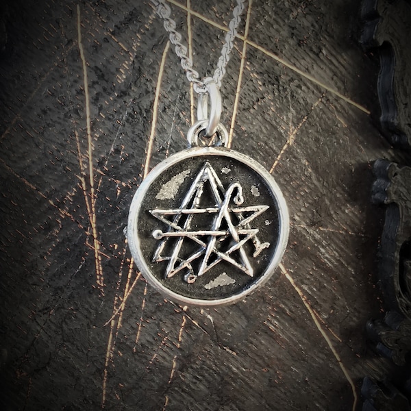 Small Seal Sigil of the necronomicon, sigil of cthulhu gateway with antique finish