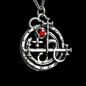 Lilith Seal Pendant with Gemstone of Your Choice, The Cusp of Lilith