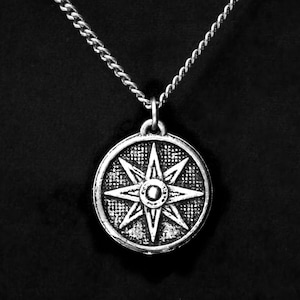 Small Star of Inanna pendant with antique finnish