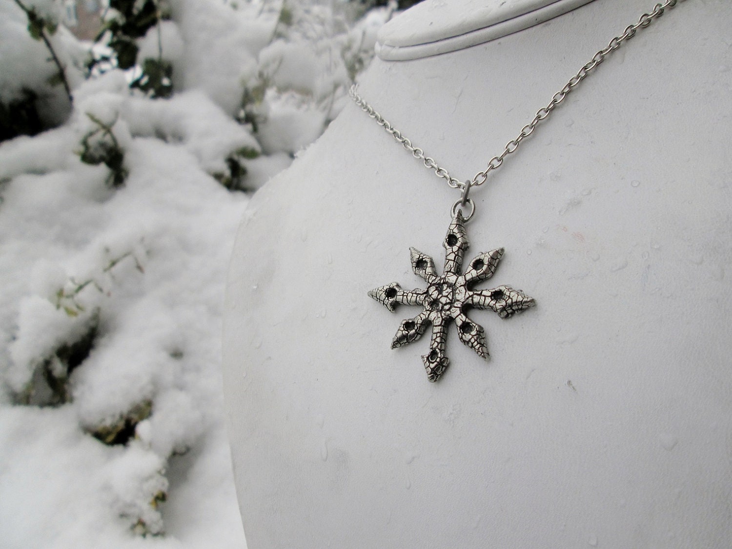 Chaos Star Necklace With Antique Finish - Etsy