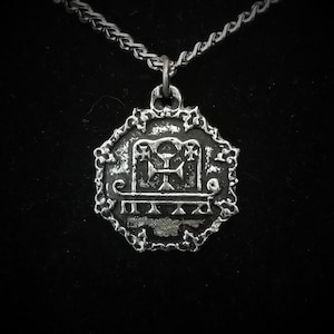 Barbatos Seal Pendant with Gothic Frame and Antique Finish