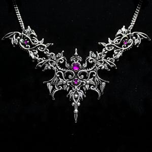 Elven Choker Necklace with ivy and Swarovski Crystals