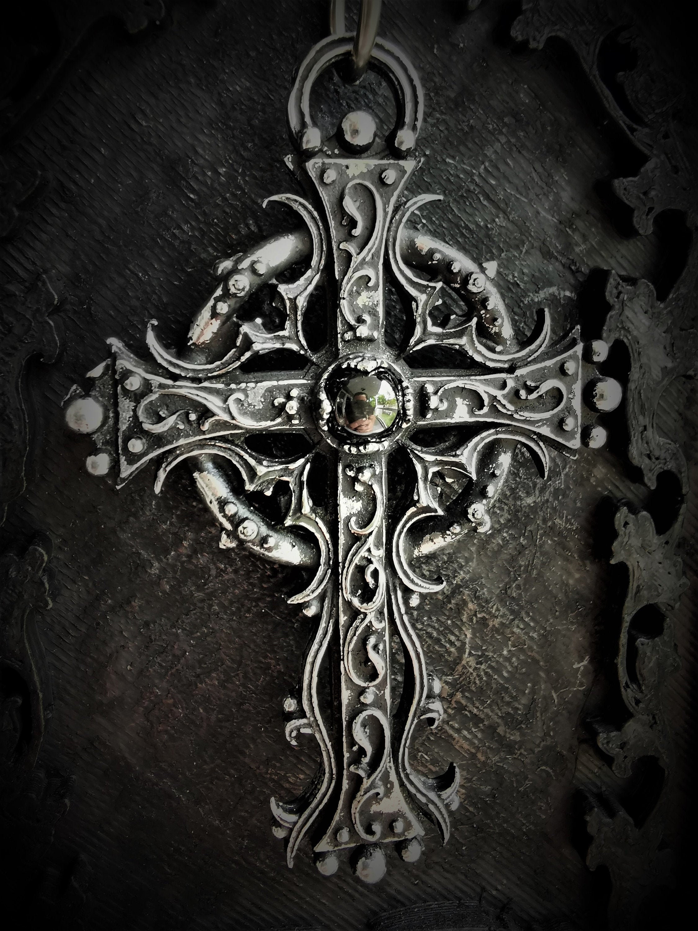 Alchemy Gothic Illuminati Cross Pendant w/Necklace : Alchemy
