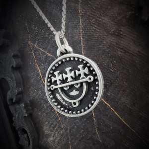Small Seal of Sitri Pendant with Antique Finish