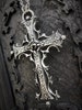 Gothic cross necklace with antique finish 
