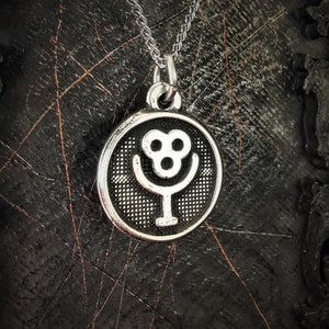 Small Seal of Dionysus Pendant with Antique Finish