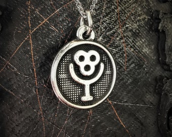 Small Seal of Dionysus Pendant with Antique Finish