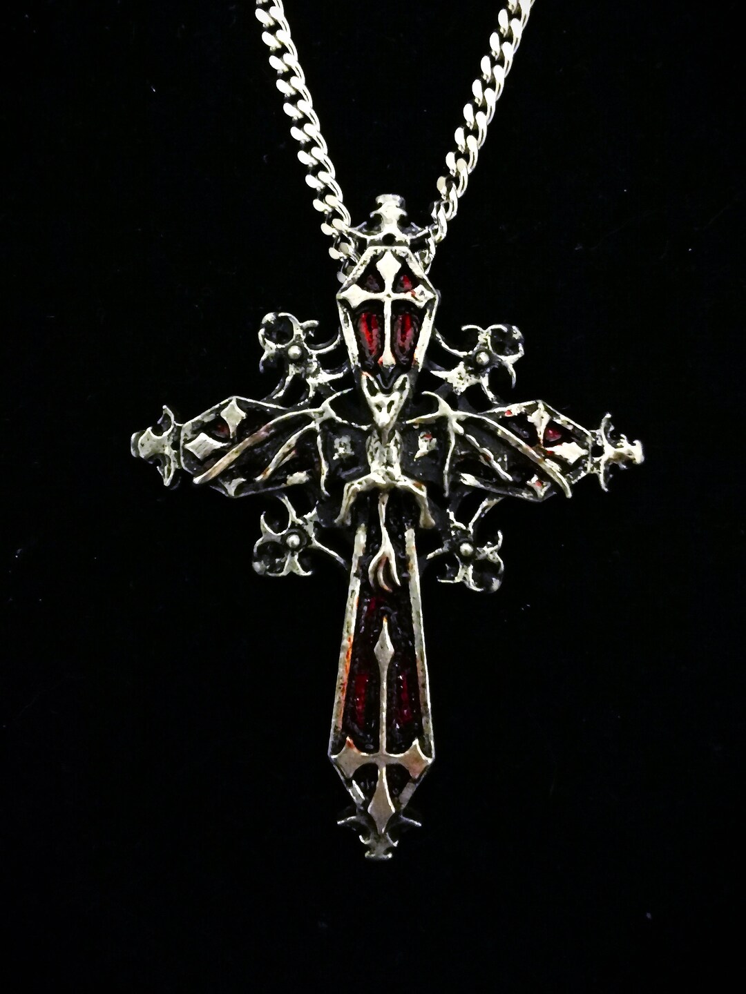 Alchemy Gothic Illuminati Cross Pendant w/Necklace : Alchemy