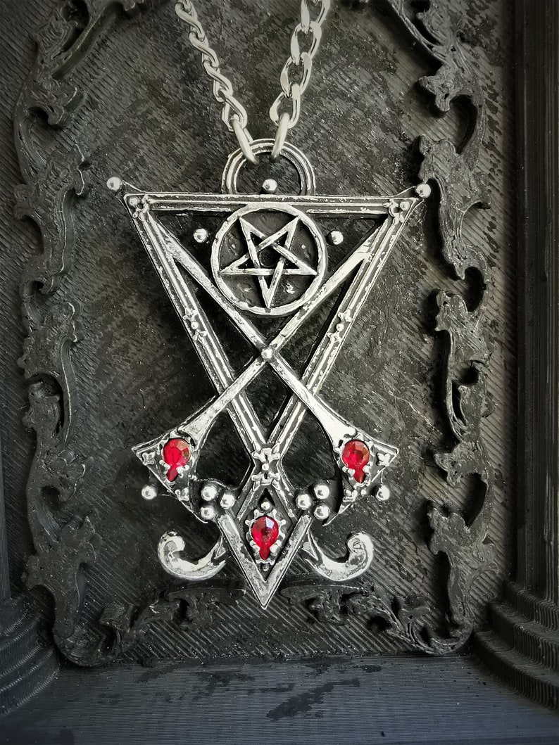 Sigillo di Lucifero con pentagramma invertito - Etsy Italia