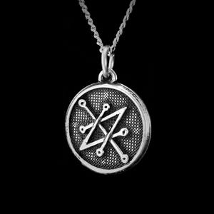 Kleiner Anhänger mit Siegel von Azazel, Antik-Finish