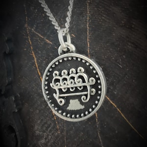 Kleine zegel van Paimon-hanger met antieke afwerking