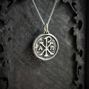 Chi-Rho hanger met antieke afwerking
