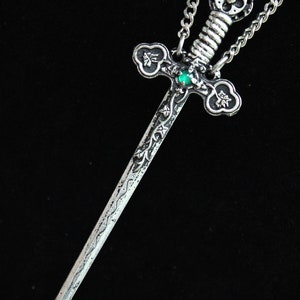 Sword Pendant with Gemstone of Your Choice