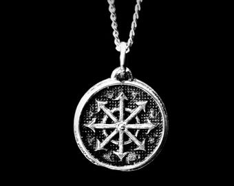 Chaos Star Pendant with Antique Finish