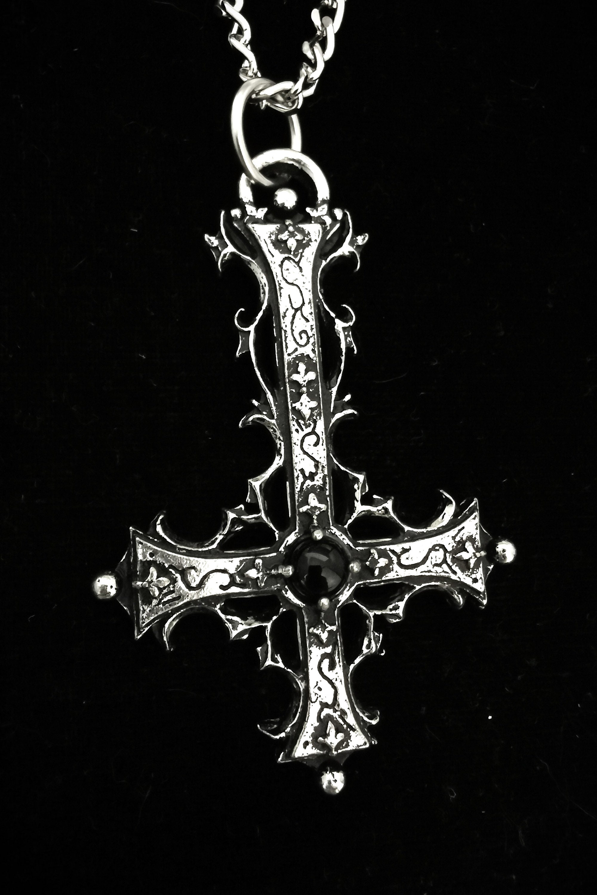Upside down hotsell cross charm