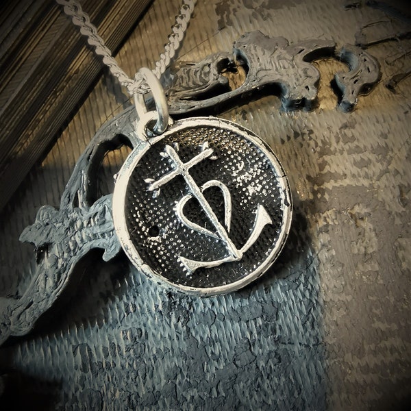 Handmade pendant of Cross of Camargue