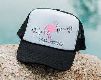 Palm Springs Bachelorette Party Trucker-Hut - Benutzerdefinierte Brauthüte