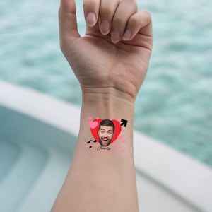 Benutzerdefinierte temporäres Tattoo Junggesellinnenabschied Gefälligkeiten | Benutzerdefinierte Foto Junggesellinnenabschied Ideen | Junggesellen-Gesicht