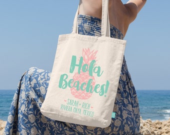 Pineapple Beach Wedding Tote Bag, Destination Favor
