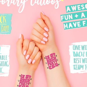 Custom Temporary Tattoos | Bachelorette Party Favors