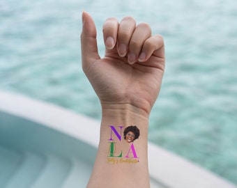 Custom Temporary Tattoo Bachelorette Party Favors | Custom Photo Bachelorette Party Ideas | NOLA