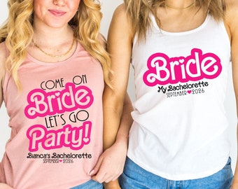 Camiseta sin mangas estilo nadadora personalizada para despedida de soltera - Camisetas para el grupo de la novia