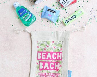 Kit Ressaca para Despedida de Solteira na Praia | Lembrancinhas para Despedida de Solteira na Praia | Sacolas de Lembrancinhas Montadas | Sacolas de Guloseimas para Despedida de Solteira | Lembrancinhas para Viagem entre Amigas