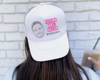 Bachelorette Party Future Mrs Trucker Hat | Custom Photo - Bachelorette Party Hats, Hats for Bachelorette Party, Bachelorette Party Favors