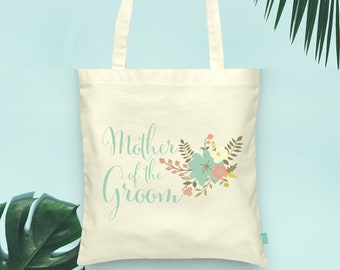 Mother of the Groom Floral Tote- Wedding Tote Bags