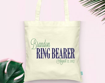 Ring Bearer Tote- Wedding Party Tote Bags