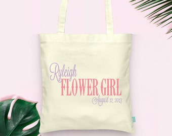 Flower Girl Country Personalized Tote- Wedding Tote Bags