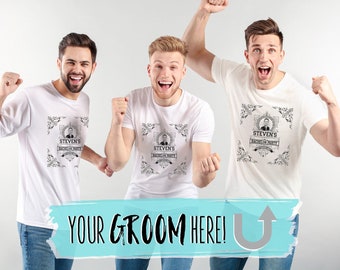 Custom Groom Photo Bachelor Party Shirt | Personalized Groomsmen T-Shirt
