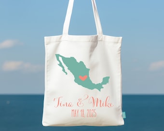 "Personalisierte Landkarte - Hochzeit Willkommen Tote Bag"""