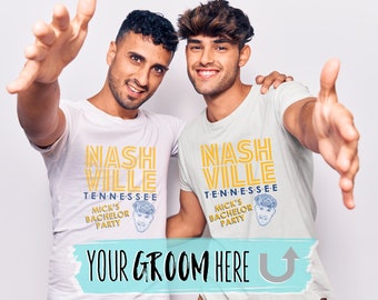 Bachelor Party Shirt | Custom Photo Nashville Bachelor Party Shirt Funny | Personalized Groomsmen T-Shirt | Bachelor Party Ideas