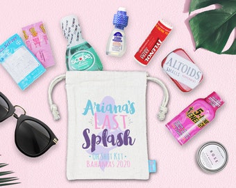 Last Splash Mermaid Bachelorette Favor Hangover Kit Bachelorette Party | Favor Bags | Bachelorette Goodie Bags | Bachelorette Ideas