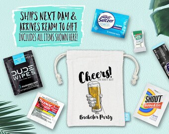 Personalized Bachelor Party Pouch, Hangover Kit, Bachelor Party, Oh Sht ...
