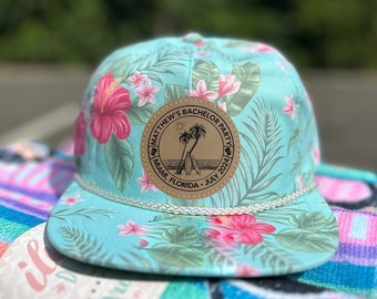 Junggesellenabschied Hut | Benutzerdefinierte Strand Tropical Junggesellenabschied Hüte, Groomsmen Hüte für Junggesellenabschied, Snapback Junggesellenabschiedshut