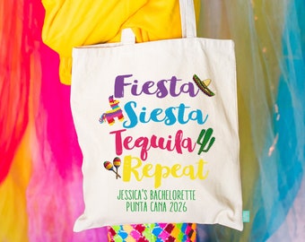 Fiesta Siesta Bachelorette Tote - Mexico Tequila Party Bag