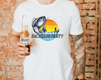 Bachelor Party Shirt | Fishing Trip Bachelor Party Shirt Funny | Personalized Groomsmen T-Shirt | Bachelor Party Ideas