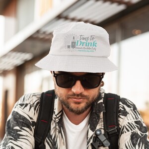 Bachelor Party Bucket Hat | Time to Drink - Bachelor Party Hats, Groomsmen Hats for Bachelor Party, Groomsmen Gift Bachelor Party Hat