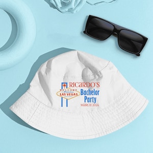Bachelor Party Bucket Hat | Vegas - Bachelor Party Hats, Groomsmen Hats for Bachelor Party, Groomsmen Gift Bachelor Party Hat