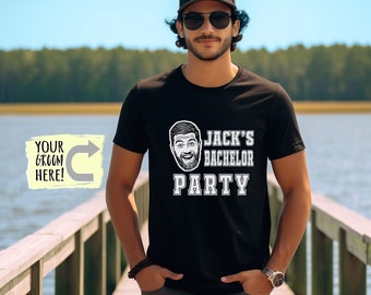 Custom Caricature Bachelor Party Shirt | Funny Groomsmen Tee