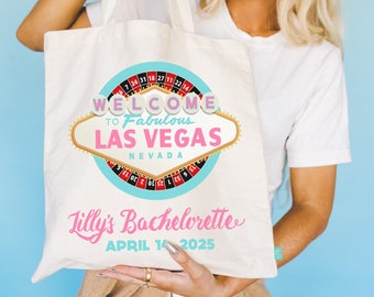 Las Vegas Casino Roulette Bachelorette Party Getaway Totes- Wedding Welcome Tote Bag