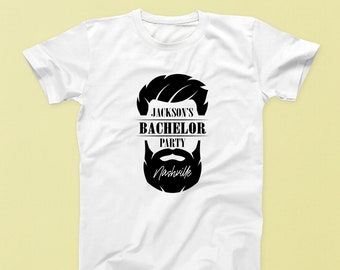 Bachelor Party Shirt | Custom Bearded Bachelor Party Shirt Funny | Personalized Groomsmen T-Shirt | Bachelor Party Ideas