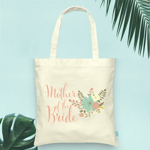Mother of the Bride Floral Tote- Wedding Tote Bags