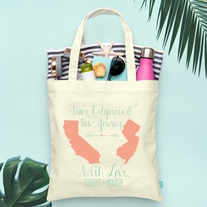 Destination State to State With Love Welcome Totes- Wedding Welcome Tote Bag