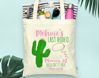 Draagtas Last Rodeo: katoencanvas voor vrijgezellenfeest