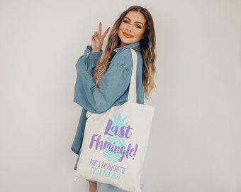 Last Flamingle Flamingo Pineapple Bachelorette Party Totes- Wedding Welcome Tote Bag