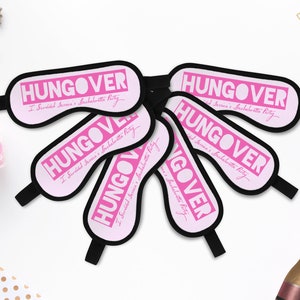 Personalized Hungover Sleep Masks - Bachelorette Party Favors - Bridesmaid Sleep Mask – Bachelorette Bridesmaid Gift Ideas