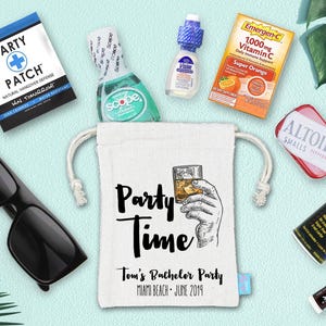 Bachelor Party Hangover Recovery Kit - Bachelor Favor - Party Time - Bachelor Party Favor Bag | Assembled | Bachelor Party Ideas